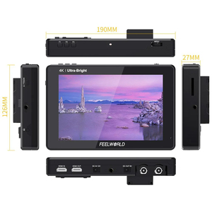 Para FEELWORLD LUT7S PRO 7 pulgadas 2200NITs 3D LUT pantalla táctil DSLR Cámara director de campo AC Monitor 4K Salida de entrada para cardán - Product Image 3