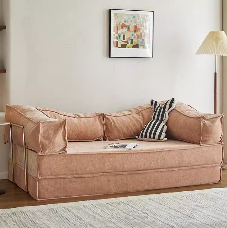 Tissu tissé rose