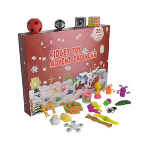 Noel Advent takvimi oyuncak seti ambalaj kutusu Pop It Fidget oyuncak - Product Image 3