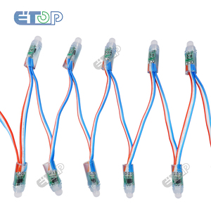 E-top DC12V impermeabile modulo intelligente RGB WS2811 linea colorata esterna LED Pixel stringa di luce 12mm - Product Image 5
