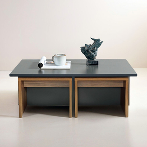 <strong>Rectangular</strong> Coffee <strong>Table</strong> <strong>Nesting</strong> Small <strong>Tables</strong> Combination Small Apartment Living Room Gray Walnut Color Tea <strong>Table</strong> ST-0099 - Product Image 5