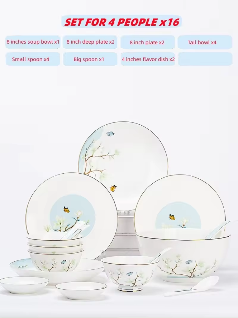 Ensemble de 16 pièces