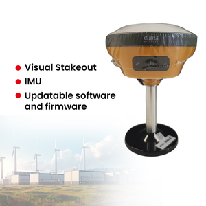 ตัวรับสัญญาณ V200 RTK GNSS RTK พร้อมช่อง1408ช่องและ IMU สำหรับการสำรวจที่ดิน <span class=keywords><strong>GPS</strong></span> RTK - Product Image 3