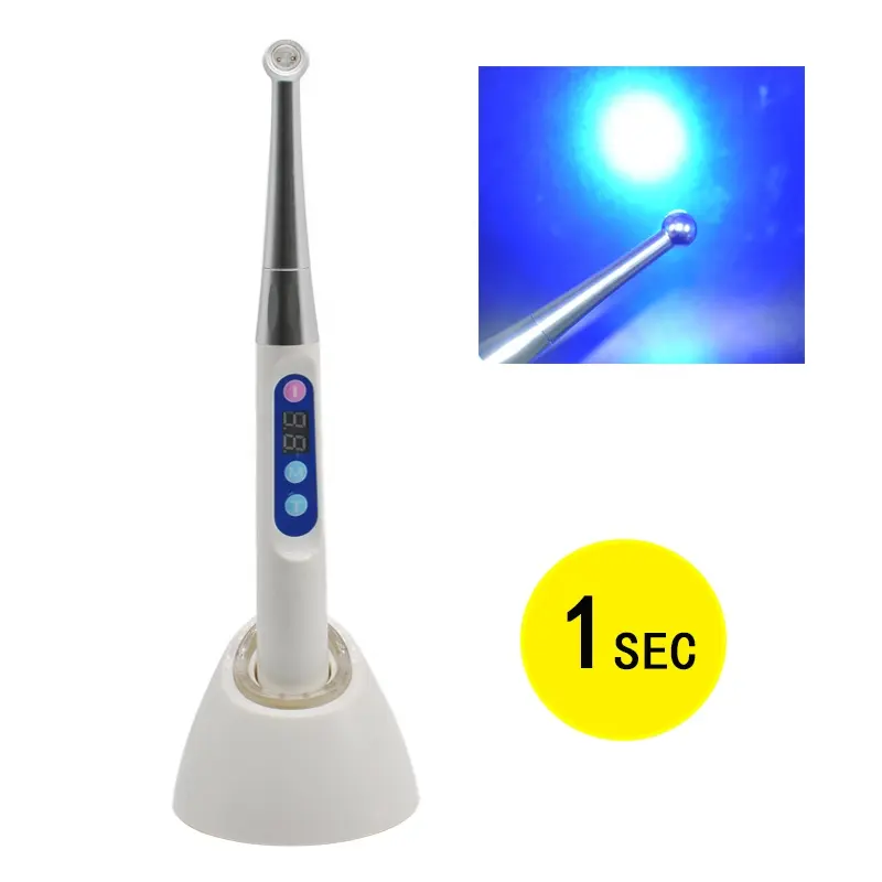 2020 nuevo un segundo LED Dental Luz de curado/1s potente LED Luz de curado/Dental suministrar el precio barato inalámbrico LED lámpara de curado