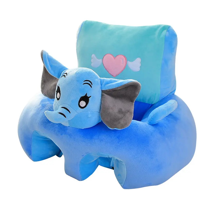 Manufacturer Wholesale Stuffed Plush Chair Soft Animal Shape Cartoon Cushion Baby Sofa