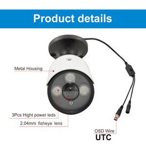 Anxinshi 5.0MP 4In1 Fisheye Bullet Camera AHD TVI CVI CVBS Output kamera 180 betrachtung winkel analog cctv kamera - Product Image 5
