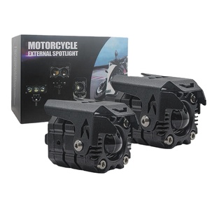 Fabrika Outlet Mini Led çalışma çift renk sürüş far sürücü 2 lamba sis işık Spot işık için motosiklet ATV SUV Offroad - Product Image 1