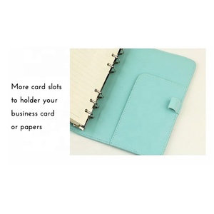 Commercio all'ingrosso di massa a buon mercato notebook stampa golden star modello A5 6 raccoglitore ad anelli organizer planner con fascia elastica