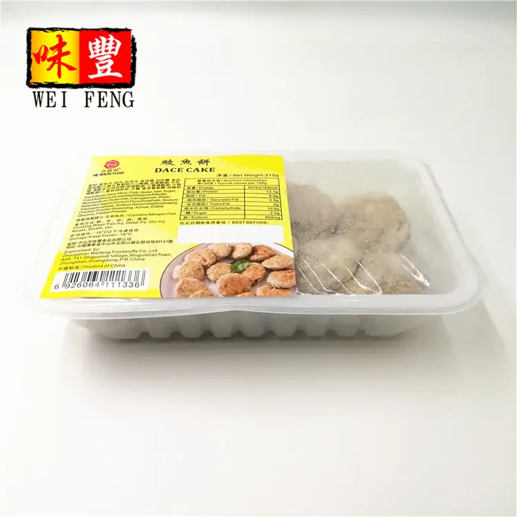 HACCP-comida china prehecha, sabor Original, Frozen, 215g, Dace, pastel de pescado