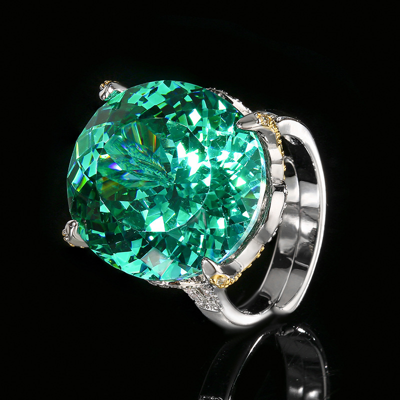 Bague Parra verte, taille ajustable