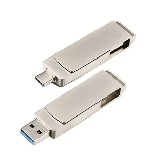 OT-001 2 in 1 Funktion für Telefon USB 3.0 Flash Drive Metall Typ C OTG Pen Drive Memory Stick