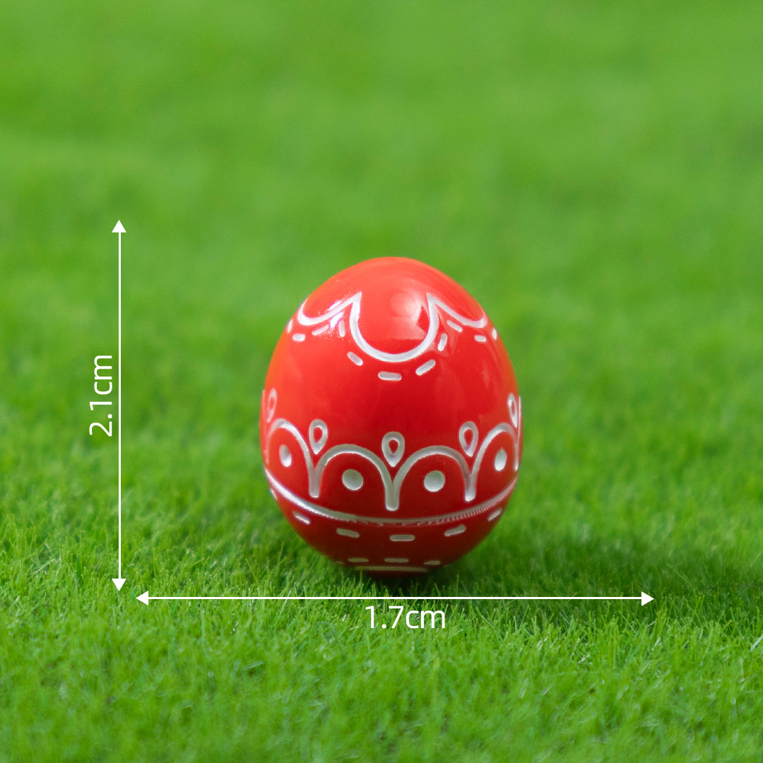 8# Orange-red Easter egg