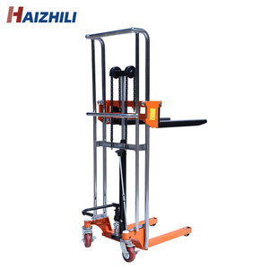 Prezzo di fabbrica nuovo disegno di carico e scarico attrezzature a mano idraulico del carrello elevatore della piattaforma staccabile del Pallet Stacker manuale manuale - Product Image 2