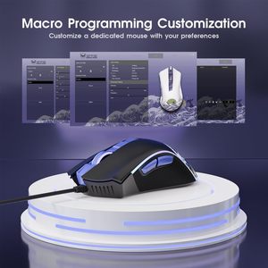 Xvx קווית משחקים עכבר 12000 dpi rgb תאורה אחורית 12 מצבים 7 כפתורי מאקרו ממשק usb תומך PC/מחשב נייד/חלונות - Product Image 4