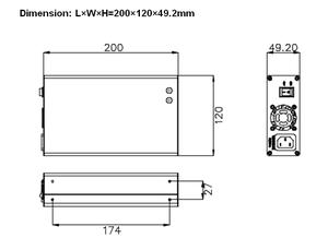Fuente de alimentación personalizada de gama alta 200W-2000W Potencia de Salida 0-60V DC Frecuencia 100V Entrada 5A Corriente para aplicaciones de la industria LED