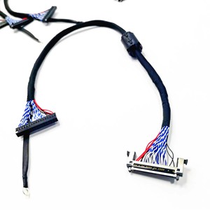 Özelleştirilmiş Normal LCD TV LCD LED LVDS kablosu 40 pinli konnektör LVDS korumalı tel LCD ekran kablo montajı - Product Image 1