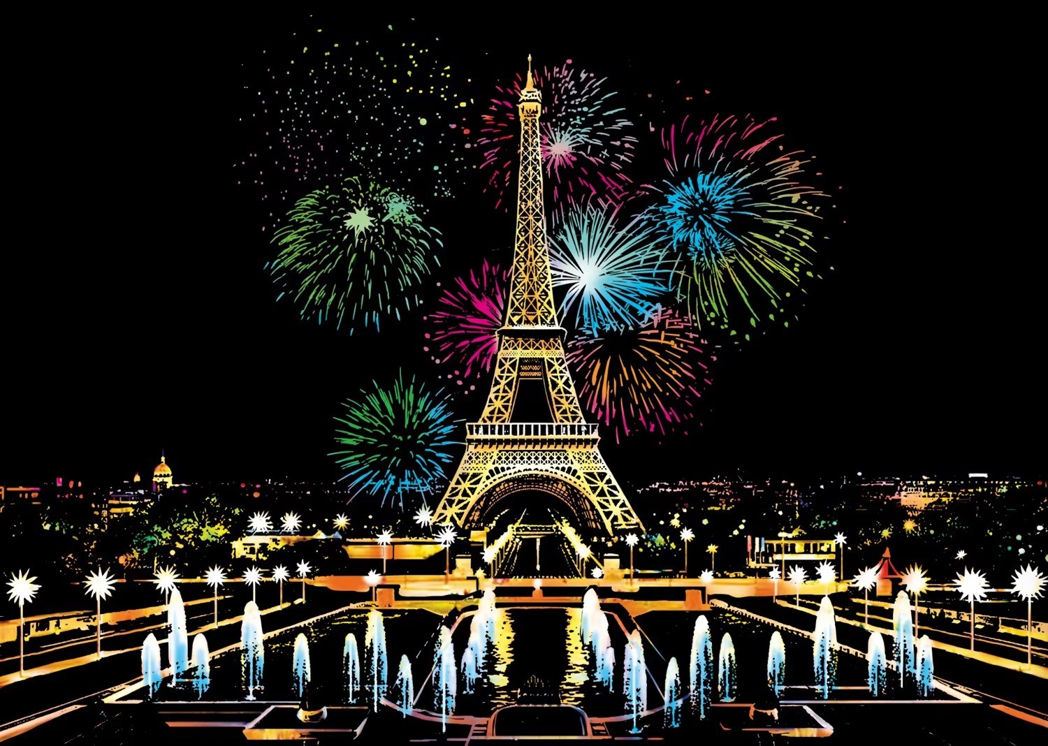 Fuochi d'artificio Parigi