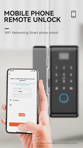 KUB B500 ofis kapısı cam akıllı kilit haneli şifre giriş Tuya TTlock APP parmak izi akıllı kilitler - Product Image 4
