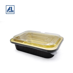 2200ML/75OZ Custom Disposable Aluminum Foil <strong>Container</strong> <strong>With</strong> <strong>Lids</strong> 2000ml <strong>Rectangular</strong> High Temperature Oven Baking Tray - Product Image 2