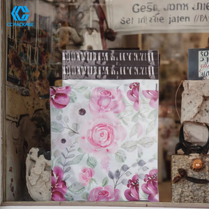 Özel poli Mailers Returnable amaçlar için sevkiyat poşetleri şerit ile posta zarfı plastik pembe çift taraflı yapışkan yazdırmak - Product Image 1