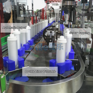Fabbrica alta produzione officina ad alta velocità crema anulare riempimento F16 bottiglia automatica soffiaggio coperchio a pressione tappatrice - Product Image 2