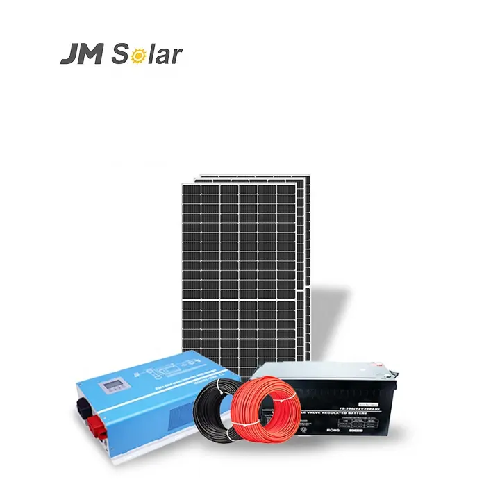 Off Grid 3kw 5kw 10kw 15kw 100kw casa pannello solare sistema di energia 3000W con set completi pannello solare/Inverter/batteria