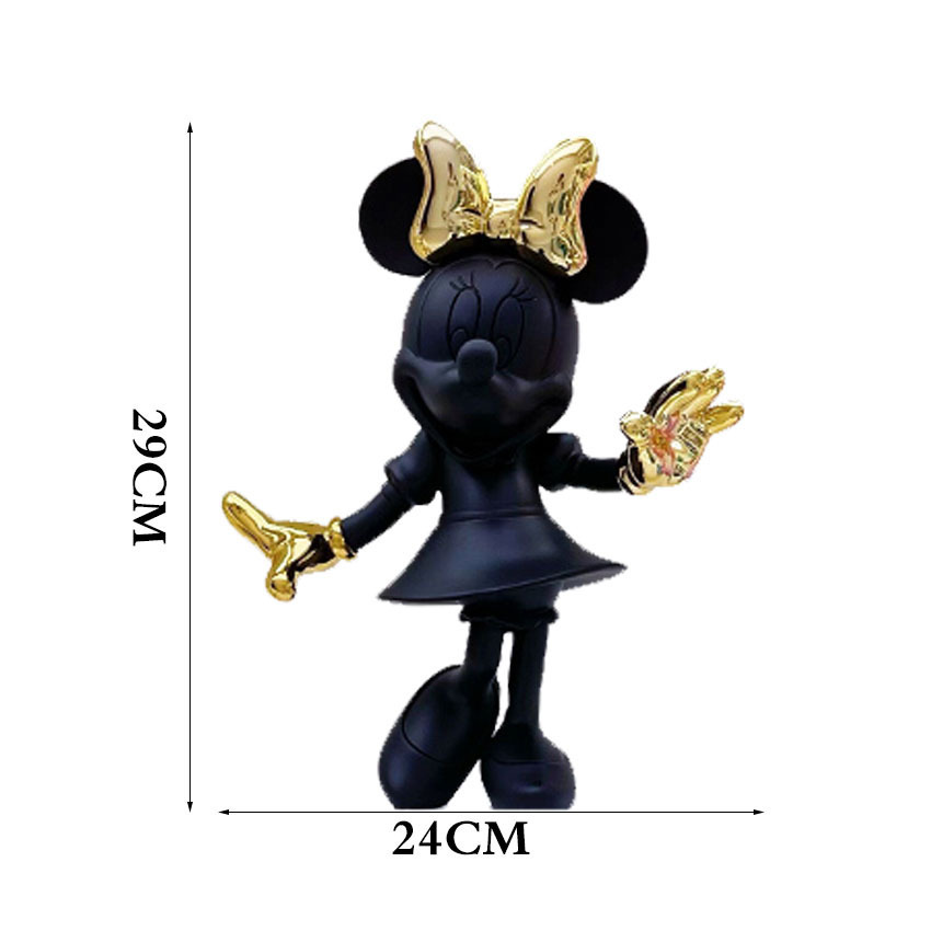 Minnie noir + or 29cm