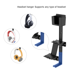 JYS-P5125 duvar montaj için PS5 denetleyici sabitleme kıskacı kulaklık PS5 için standı ile askı standı - Product Image 4