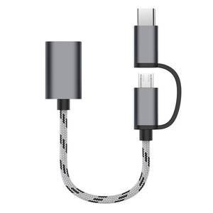 Taipuxi telefon adaptörü 2 In 1 tip C Usb C ve mikro Usb Usb 2.0 Otg adaptör kablosu - Product Image 3