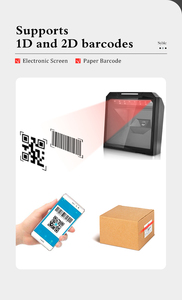 Lector de código QR 2D de alta velocidad Syble, escáner de código de barras omnidireccional manos libres de escritorio - Product Image 4