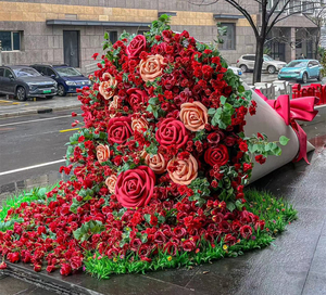 Vv159 Hot-selling Customized Giant Flowers Bouquet Artificial Flower Handmade Craft Ceremony Props Mall <strong>Cafe</strong> Scene <strong>Decoration</strong>