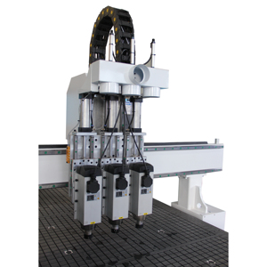 Enrutador CNC 1325 de cabezales múltiples, máquina enrutadora de madera de 3 husillos para la fabricación de muebles de madera y relieve 3D - Product Image 5