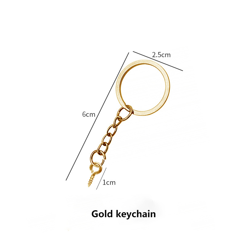 2.5cm Gold key ring