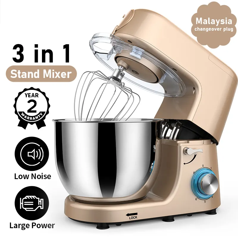 Classical Food Stand Mixer with 7.0-Litre Stainless Steel Bowl 1500W Electric Dough Kneading Machine Kitchen Appliances