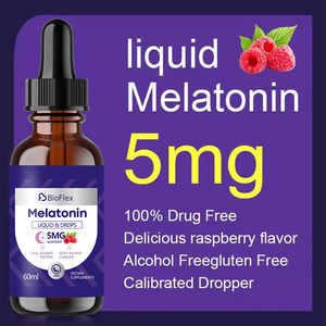Solilan Nhãn Hiệu Riêng 60Ml 5Mg Melatonin Giấc Ngủ Sâu Lỏng Drop Bổ Sung Uống Tự Nhiên Mâm Xôi Hương Vị Cho Người Lớn Thanh Thiếu Niên - Product Image 2
