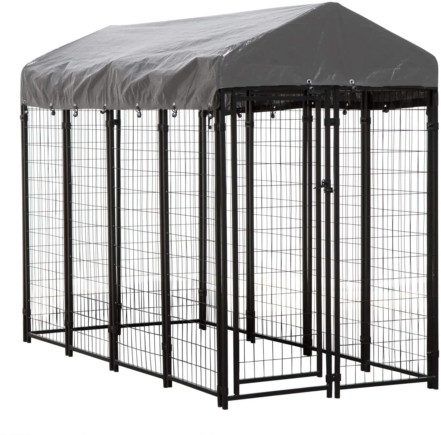 3m * 1.8m * 2 mgalvanizzato maglia a catena Dog Run Kennel/dog playpen House/gabbie per animali domestici all'aperto con tetto