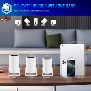 Mini proyector portátil Topleo Smart Cinema Android 11 LED 4K Wifi Mini proyectores para Data Show Hy300 Pro + Android Mini - Product Image 5