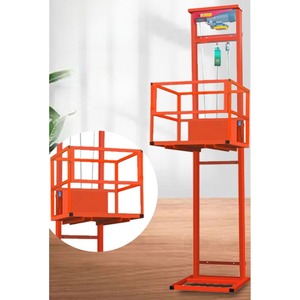 Electric Hydraulic Lifting <strong>Platform</strong> Guide Rail <strong>Loading</strong> <strong>and</strong> <strong>Unloading</strong> Elevator Small Household <strong>Warehouse</strong>