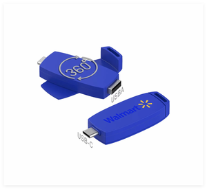 新型旋转型u盘，带全彩色标志印刷商务礼品，适用于手机和电脑 - Product Image 5