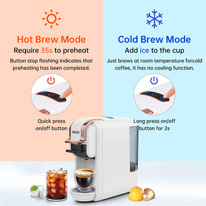 CAFELFFE4-in-1マルチ互換ネスドルチェグストグラウンドエスプレッソコーヒーマシン19バーマルチカプセルコーヒーメーカーUSプラグ603