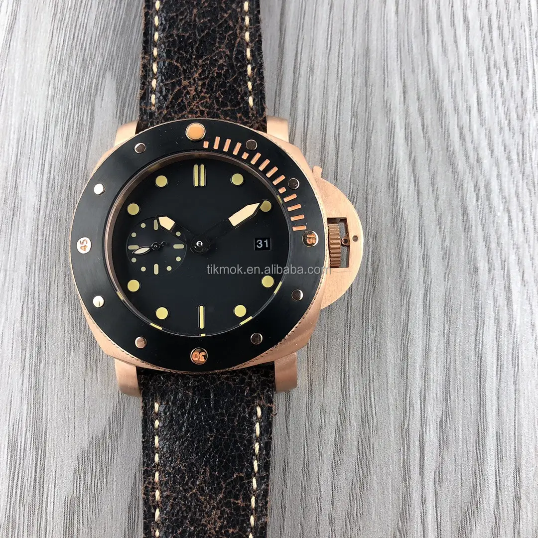 PAM 3K fabbrica orologio 5167 in acciaio inox automatico orologio meccanico 40mm Cal.324 S C fascia di brunishing orologi per gli uomini