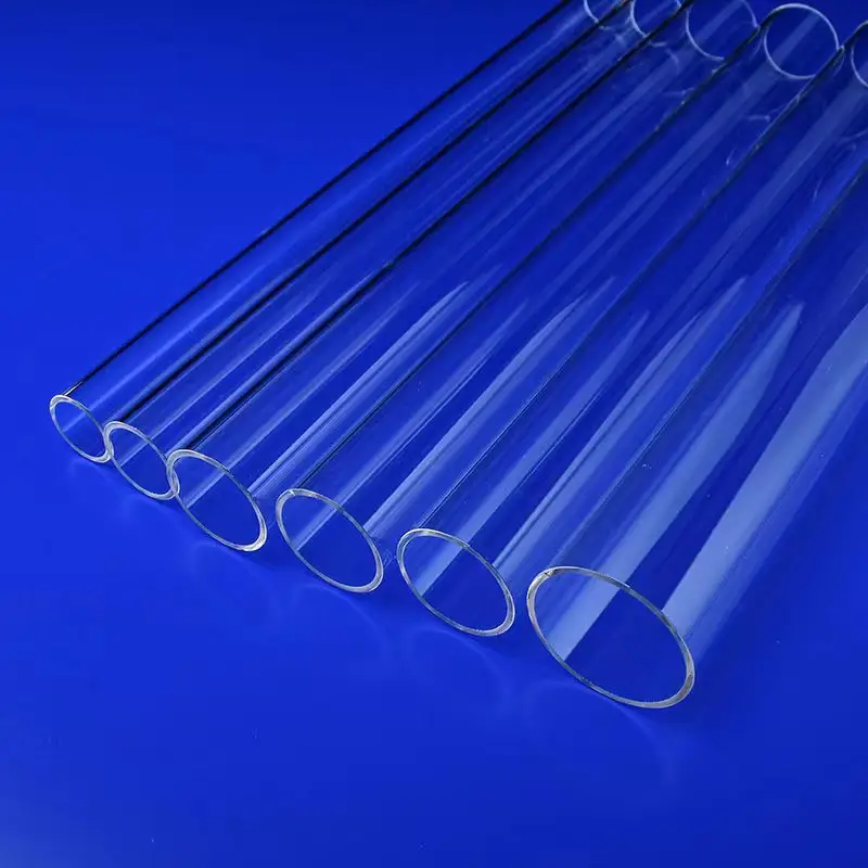 tubo de vidro de quartzo fundido resistente ao calor de alta temperatura