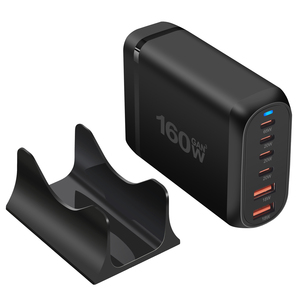 160W USBC充電器タイプCPD65WGaN急速充電USB-C USB-A 6ポート電話タブレットおよびラップトップ用デスクトップ充電器ステーション - Product Image 2