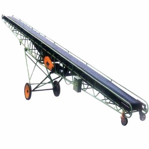 Máquina transportadora de cinta de carga y descarga de camiones de velocidad y altura ajustables