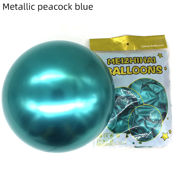 Métal bleu paon