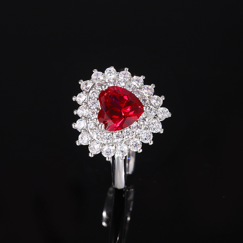 Red corundum ring