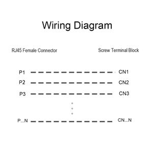 RJ11/RJ12 6P6C dik açı Jack kesme panosu, Terminal bloğu konektörü RJ11 adaptörü RJ12 adaptörü - Product Image 6