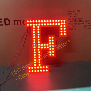 FOOD SHOP Capital Letters <strong>Led</strong> Sign Board 35cm, Ip67 Aluminum <strong>PCB</strong> Convex Lens RGB Color DC12V 30W 5050 <strong>Led</strong> Module - Product Image 6