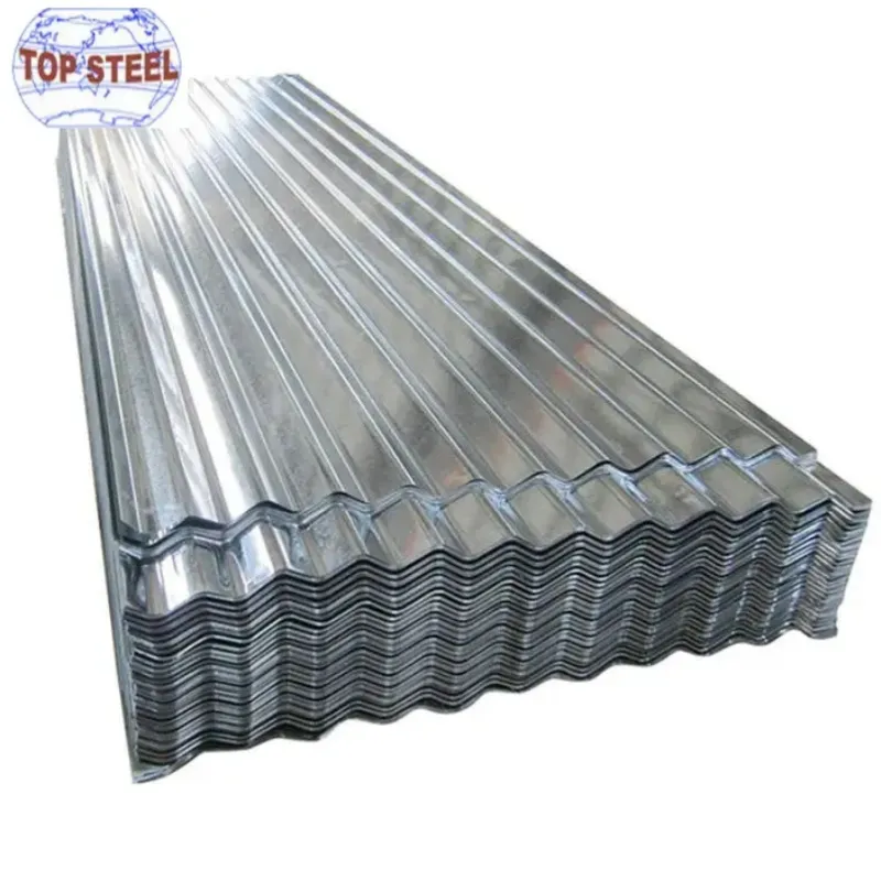 Buona qualità ad alta resistenza lamiera di metallo ondulato zincato DX51D Gi lamiera di acciaio tetto prezzo per tonnellata