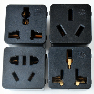 China Manufacturer's Universal Wall <strong>Socket</strong> IP44 Rated 10A Current Capacity with US &amp; CN Plug Standards Power &amp; AC <strong>Socket</strong> - Product Image 1